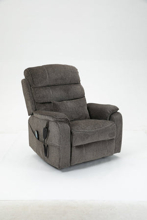 English Elm Lounge Power Lift Recliner with Massage Heat and Full Flat Recline for Living Room W547S00064