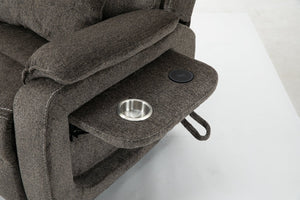English Elm Lounge Power Lift Recliner with Massage Heat and Full Flat Recline for Living Room W547S00064