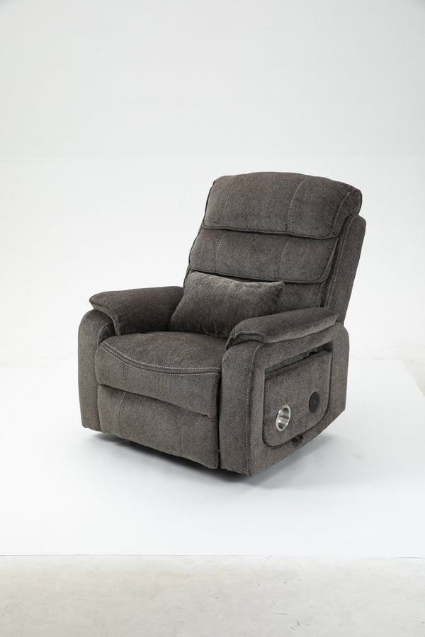 English Elm Lounge Power Lift Recliner with Massage Heat and Full Flat Recline for Living Room W547S00064