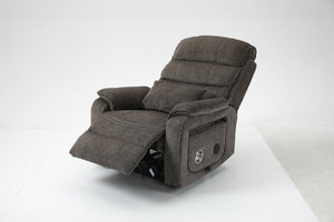 English Elm Lounge Power Lift Recliner with Massage Heat and Full Flat Recline for Living Room W547S00064