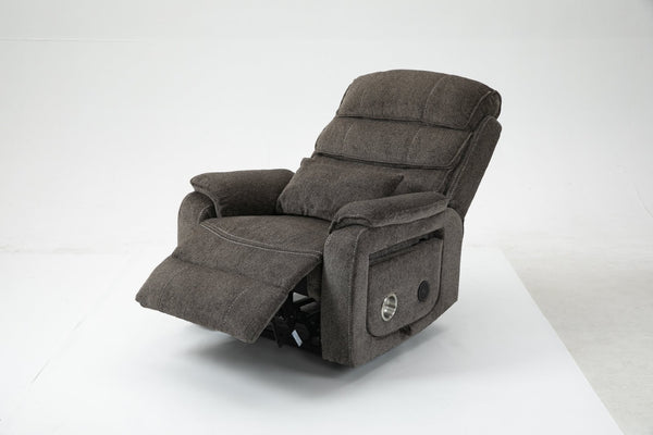 English Elm Lounge Power Lift Recliner with Massage Heat and Full Flat Recline for Living Room W547S00064