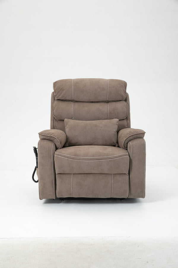 English Elm Lounge Power Lift Recliner with Massage Heat and Full Flat Recline for Living Room W547S00063