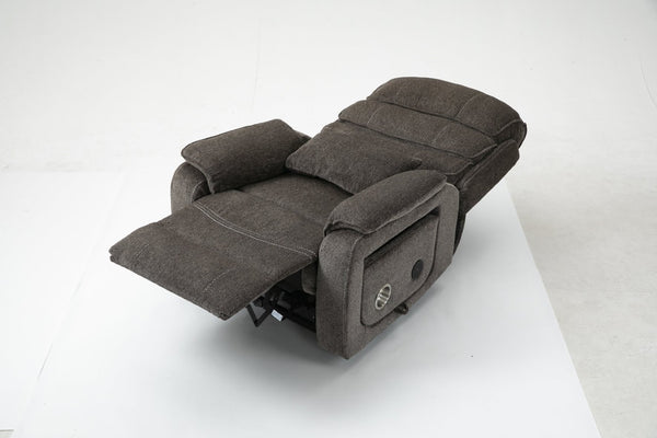 English Elm Lounge Power Lift Recliner with Massage Heat and Full Flat Recline for Living Room W547S00064