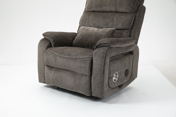 English Elm Lounge Power Lift Recliner with Massage Heat and Full Flat Recline for Living Room W547S00064