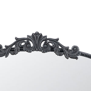 English Elm 24" X 36" Matte Gold Iron Baroque Floral Wall Mirror for Entryway or Bathroom W2078123591