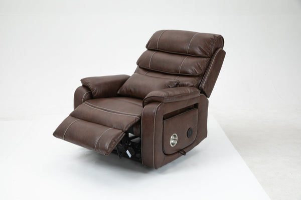 English Elm Lounge Power Lift Recliner with Massage Heat and Full Flat Recline for Living Room W547S00062