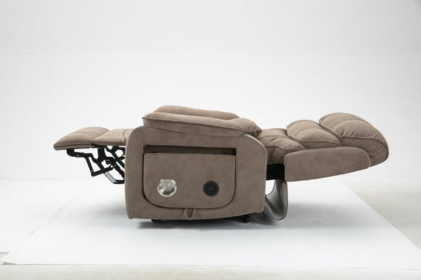 English Elm Lounge Power Lift Recliner with Massage Heat and Full Flat Recline for Living Room W547S00063