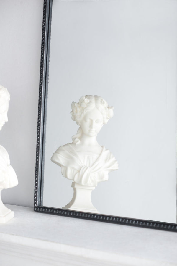English Elm 24" X 36" Matte Gold Iron Baroque Floral Wall Mirror for Entryway or Bathroom W2078123591