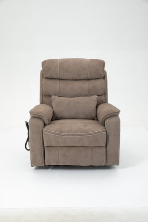 English Elm Lounge Power Lift Recliner with Massage Heat and Full Flat Recline for Living Room W547S00063