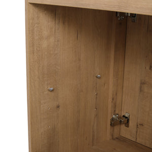 English Elm 24" Freestanding Bathroom Vanity Cabinet Only, 2 Soft-Close Doors, Eco Plywood, Water-Resistant Melamine W999113508