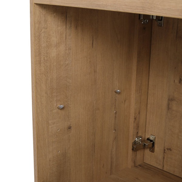 English Elm 24" Freestanding Bathroom Vanity Cabinet Only, 2 Soft-Close Doors, Eco Plywood, Water-Resistant Melamine W999113508
