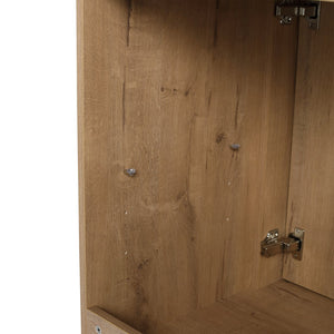 English Elm 30" Freestanding Vanity Cabinet Only, 2 Soft-Close Doors, Adjustable Shelf, Eco Plywood, Water-Resistant Finish W999113509