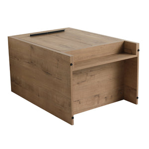 English Elm 24" Freestanding Bathroom Vanity Cabinet Only, 2 Soft-Close Doors, Eco Plywood, Water-Resistant Melamine W999113508