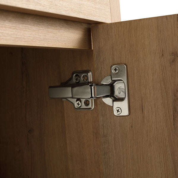 English Elm 36" Freestanding Bathroom Vanity Cabinet with Adjustable Shelf, Soft-Close Doors & Metal Handles, Water-Resistant Plywood Finish W999113510