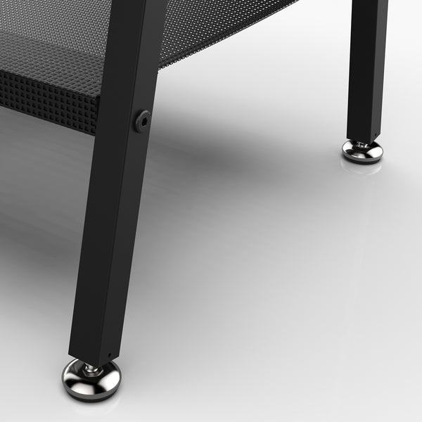 English Elm Coat Rack Hall Tree with Mirror and Shoe Storage, Aluminum Frame, Industrial Rustic Brown Black W708P379365