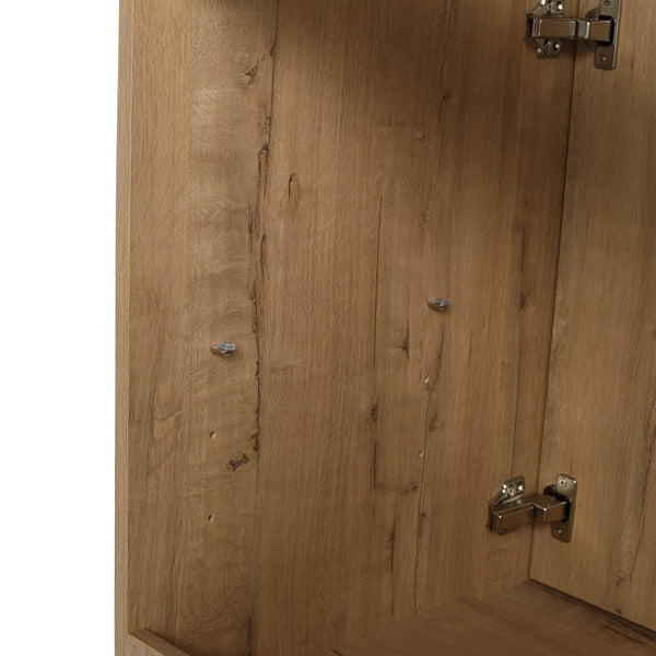 English Elm 36" Freestanding Bathroom Vanity Cabinet with Adjustable Shelf, Soft-Close Doors & Metal Handles, Water-Resistant Plywood Finish W999113510