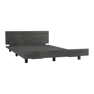 English Elm Kaia Twin Bed Base with Headboard — Sturdy Particleboard Frame, 441 lb Capacity, Easy Assembly Gray 56.3 L x 20.9 W x 3.9 H B200S00048