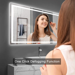 English Elm (Same 72"×36" LED Mirror Light Bathroom — 77×38 Anti-Fog LED Vanity Mirror, Dimmable, Color-Temp Memory W1340P189822