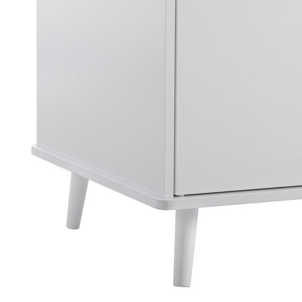 English Elm Litter Box Enclosure - Stylish Cat Washroom Storage Bench With Hidden Plug & 3 Doors, Black-Walnut W42090258