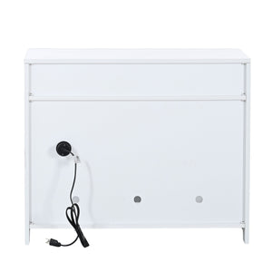 English Elm Litter Box Enclosure - Stylish Cat Furniture With Hidden Plug, Dual Doors & Ample Storage For Pets W42090259