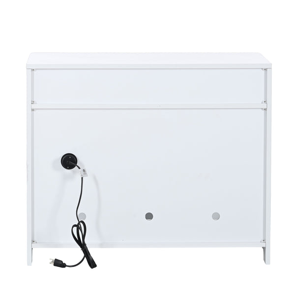 English Elm Litter Box Enclosure - Stylish Cat Furniture With Hidden Plug, Dual Doors & Ample Storage For Pets W42090259