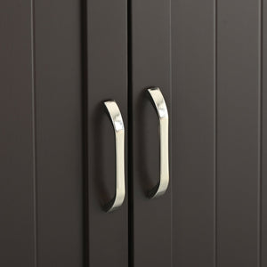 English Elm Litter Box Enclosure Grey - Durable Carb P2 Wood Cat Litter House with Hidden Plug, Storage Bench W42090263