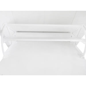 English Elm On-trend White Entryway Shoe Cabinet with Flip Drawers and Wood Grain Veneer Top WF308547AAK