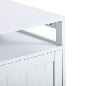 English Elm Litter Box Enclosure - Stylish Cat Furniture With Hidden Plug, Dual Doors & Ample Storage For Pets W42090259