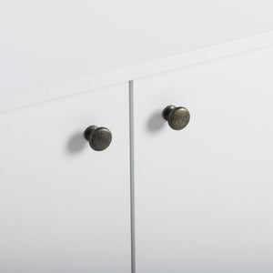 English Elm Litter Box Enclosure - Stylish Cat Washroom Storage Bench With Hidden Plug & 3 Doors, Black-Walnut W42090258