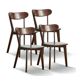 English Elm (set of 4) Solid Oak Dining Chairs Fas Grade Hardwood Natural Grain Farmhouse Style W1283110662
