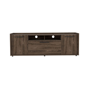 English Elm Lyon Dark Walnut TV Stand for TVs up to 55" with Cable Management, Storage & Tip-Over Safety B20091937