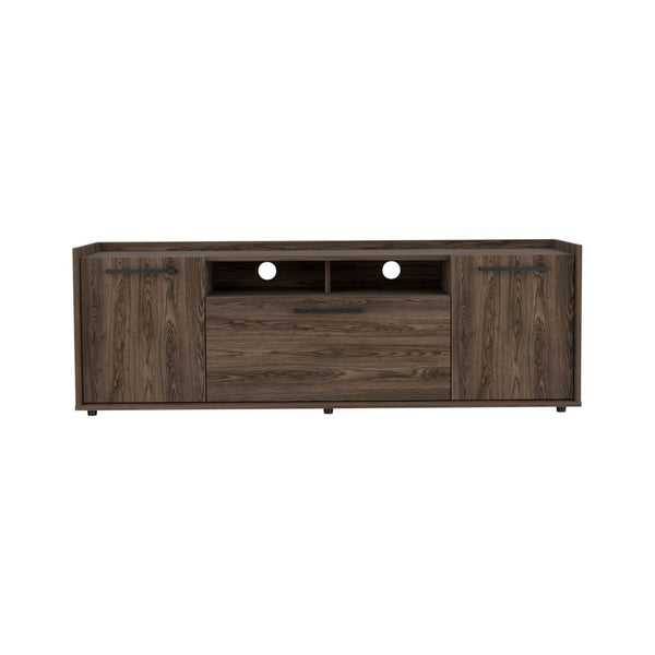 English Elm Lyon Dark Walnut TV Stand for TVs up to 55" with Cable Management, Storage & Tip-Over Safety B20091937