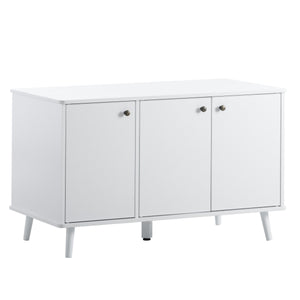 English Elm Litter Box Enclosure - Stylish Cat Washroom Storage Bench With Hidden Plug & 3 Doors, Black-Walnut W42090258