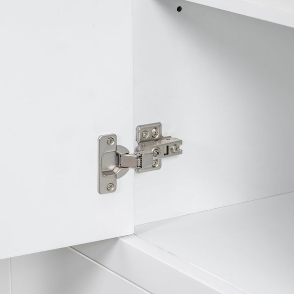 English Elm 36" Modern Bathroom Vanity Cabinet Base with Six Drawers, Adjustable Shelf & Drawer Organizer White WF307973AAK