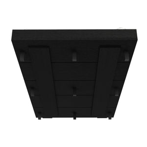English Elm Kaia Twin Bed Base with Headboard — Sturdy Particleboard Frame, 441 lb Capacity, Easy Assembly Black 56.3 L x 20.9 W x 3.9 H B200S00046