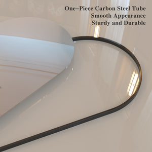 English Elm Arch 70.8x32" Full Length Arched Mirror - Oversized Leaning Floor Mirror with Black Metal Frame W708P379200