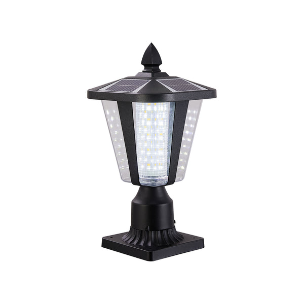 English Elm 15"(H) Solar Powered Outdoor Lantern with IP65 Waterproof LED, Auto On/Off for Garden Paths W1340103860