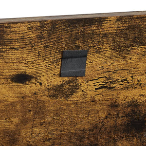 English Elm Furniture Rustic Brown Dog Crate Side Table on Wheels with Top Lift, Double Doors, Secure & Quiet Resting Space W1162120540