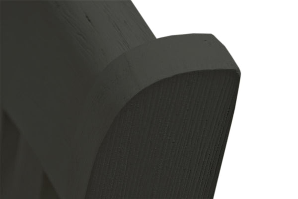 English Elm Modern Solid Acacia 5pc Counter Height Dining Set with Upholstered Button Cushions & Shelves Gray Wash 19.5 L x 29 W x 8 H B011S00206