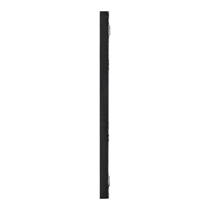 English Elm 16" Rectangular Carved Scrollwork Distressed Wood Wall Mirror Set for Entryway Decor Black W2078124316