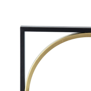 English Elm 35.6" Square Iron Beaded Wall Mirror Matte Black Finish Entryway Bedroom Accent W2078124371
