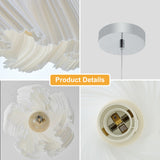 English Elm Simple Three-Dimensional Petal Design Chandeliers,No Bulbs(Two Outfit)