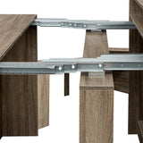 Hearth and Haven Modern Extendable Dining Table with Storage W1778110334
