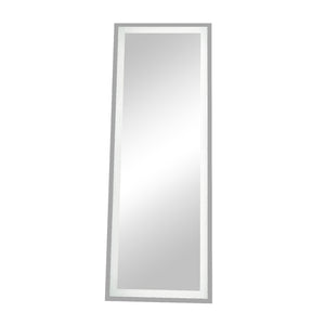 English Elm 65" LED Lighted Full-Length Mirror with Crystal Frame, Shatterproof HD Glass, Modern Standing Elegance W1340119589