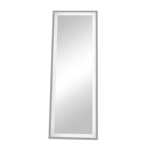 English Elm 65" LED Lighted Full-Length Mirror with Crystal Frame, Shatterproof HD Glass, Modern Standing Elegance W1340119589