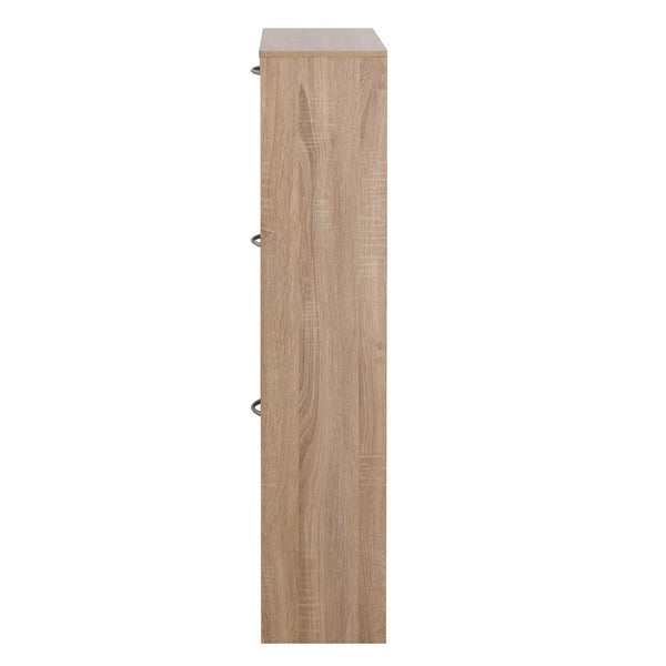 English Elm 3-drawer Flip Front Shoe Cabinet Slim Entryway Organizer with Six Compartments W40981154