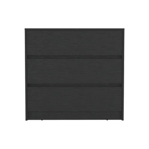 English Elm Dresser With Three Drawers, Sleek Black Wenge Finish - Modern Storage For Any Space, Easy Assembly! B092122832