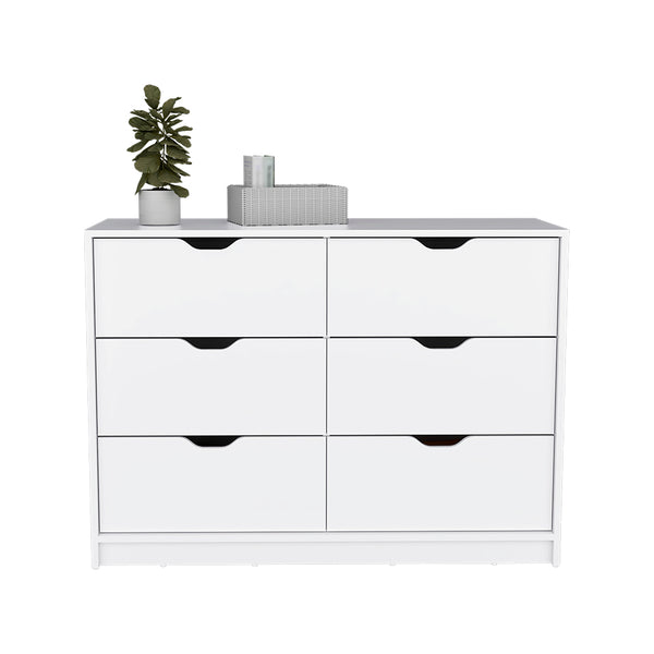 English Elm Dresser Curio With Four Drawers & Elegant White Finish - Versatile Storage For Any Room! B092122835