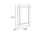 Hamptons Rectangle Mirror - Frameless Design, 19.7