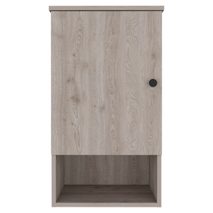 English Elm Medicine Cabinet Porto, Two Internal Shelves, Light Gray Finish